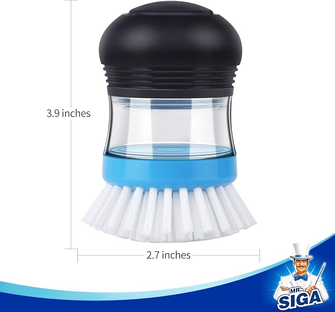 MR.SIGA Soap Dispensing Palm Brush Refill - Image 7