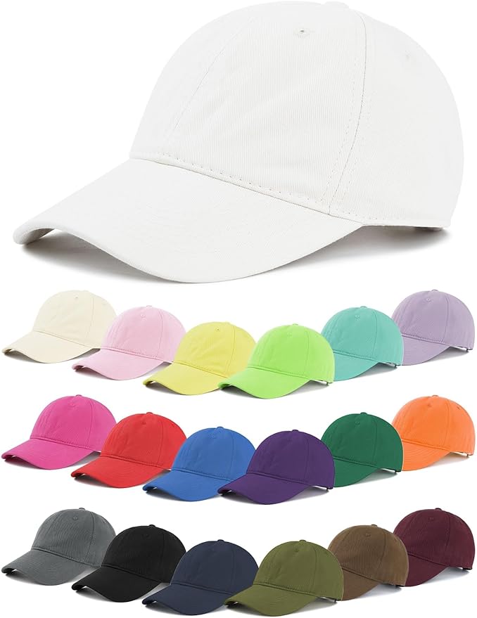 Zando Unisex Classic Baseball Caps Adjustable Sports Hats Outdoors Cotton Baseball Hat Cute Preppy Hat Golf Running Dad Hat