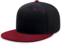 CHOK.LIDS Flat Bill Visor Classic Snapback Hat Blank Adjustable Brim High Top End Trendy Color Style Plain Tone Baseball Cap