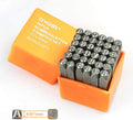 OWDEN Professional 36Pcs.Steel Metal Alphabet and Figure Punch Set 4mm Uppercase by WEHERCRAFT