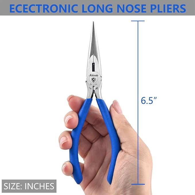 Needle Nose Pliers, mshandto 6.5" Long Nose Pliers - Image 5