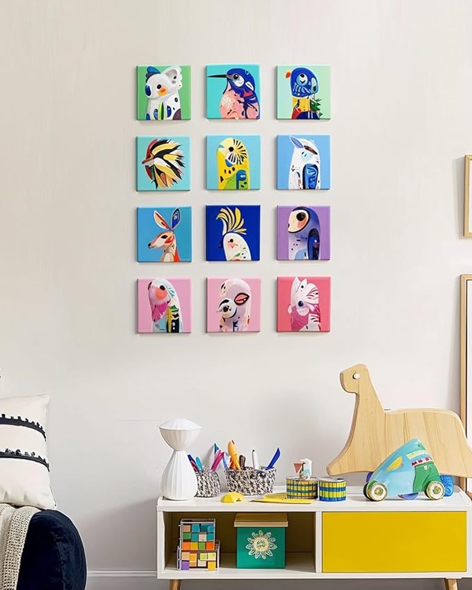 Mini Canvas Boards 72 Pack, 4x4 Inch Square Painting Canvas Panels, 100% Cotton - Image 5