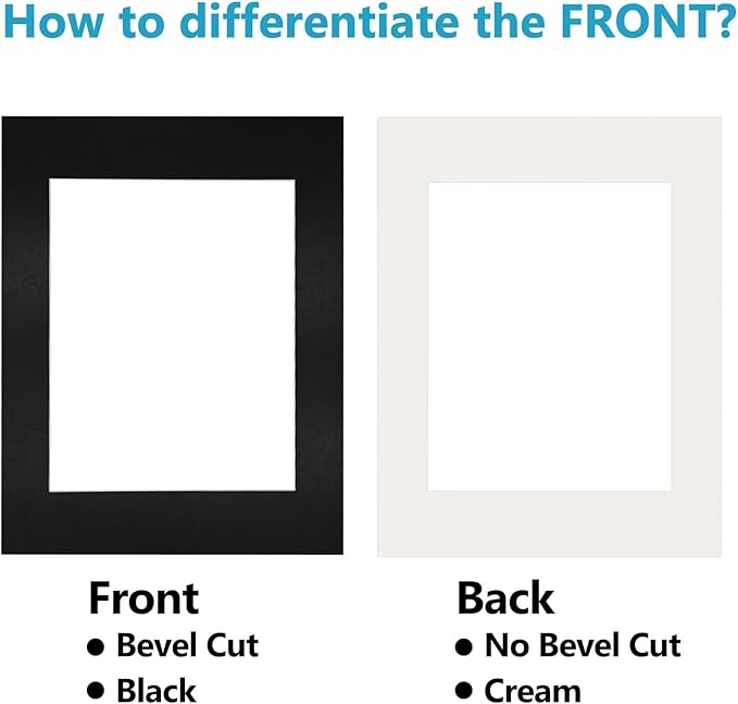 Egofine 11x14 Black Picture Mats Pack of 14, Frame Mattes - Image 7