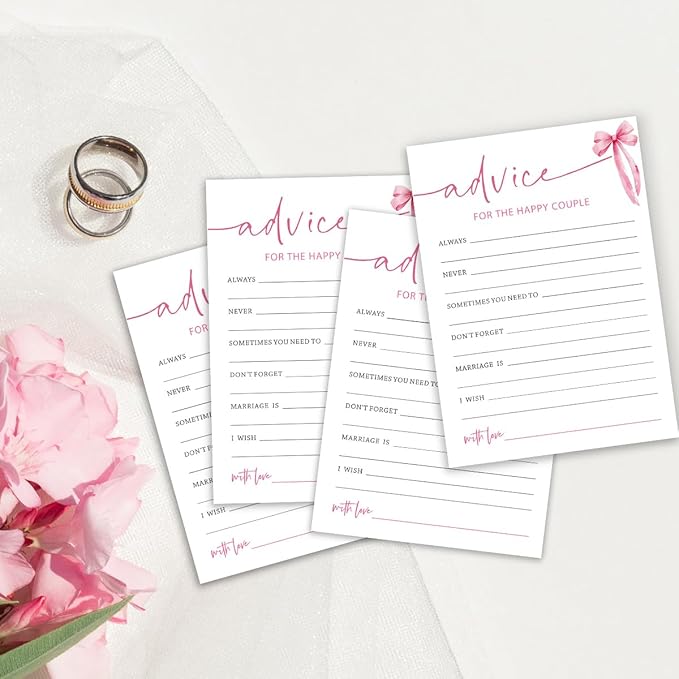 Bridal Shower Games Cards, Advice - Image 3