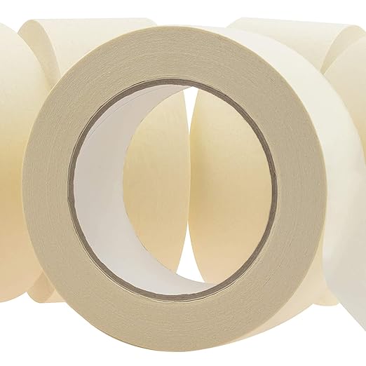 No-Residue 2 Inch, 60 Yard Masking Tape 6 Pk. Easy-Tear, Pro-Grade Removable by Unknown
