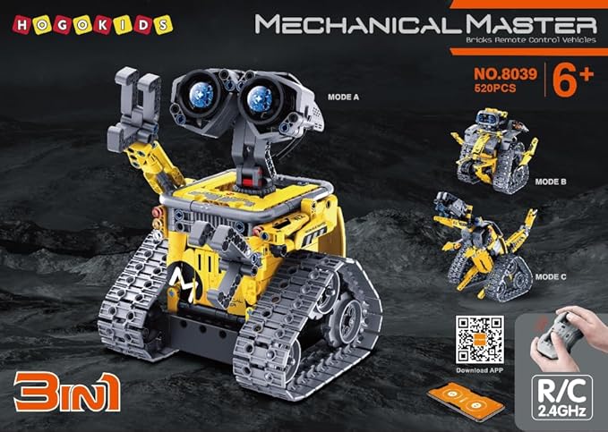 HOGOKIDS Robot Building Toys for Kids - 5 in 1 Remote & APP Controlled Building - Image 10