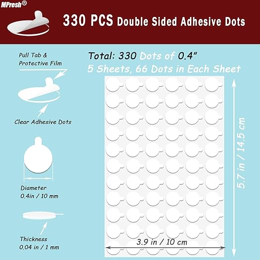 Sticky Tack Dots Easy to Peel, Decorations - Image 2