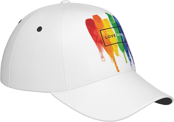 LGBT Gay Pride Rainbow Hat Men Women Baseball Cap Adjustable LGBT Trucker Hat Unisex Style Headwear Hats