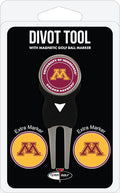 Team Golf NCAA Divot Tool with 3 Golf Ball Markers Pack, Markers are Removable Magnetic Double-Sided Enamel