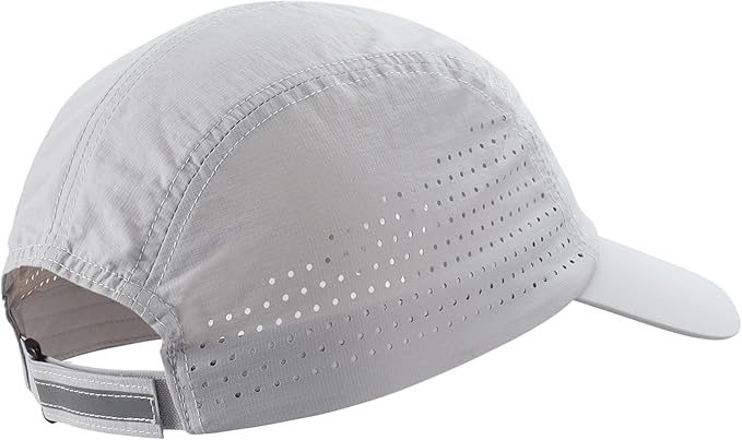 Connectyle Men's Breathable Run Hat Quick Dry Reflective Sport Cap Adjustable Lightweight Baseball Hat Unstructured Design