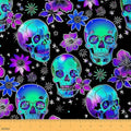 jejeloiu Halloween Skull Fabric by The Yard Soft 3 Yards