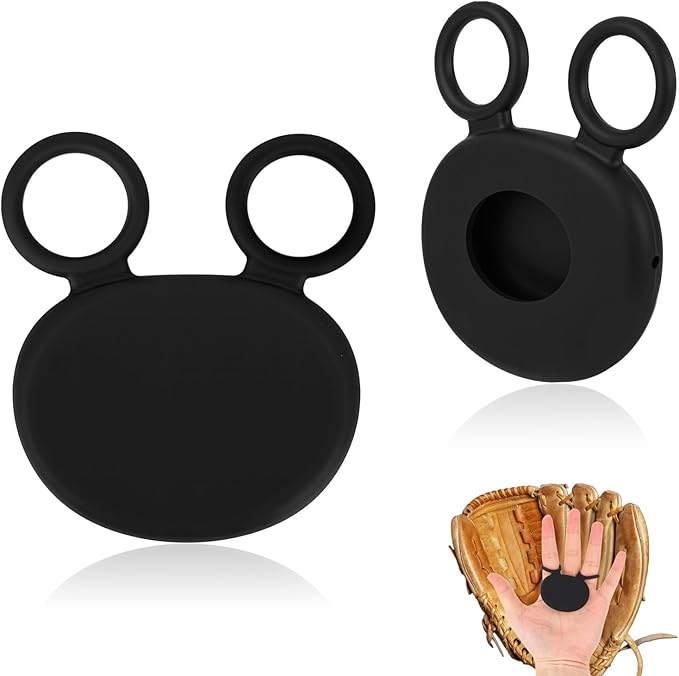 2pcs Palm Protector for Baseball & Softball, Silicone Catchers Thumb Guard Shock Absorbing Training Aid Glove Padding Accessory for Youth & Adult Infielder Catcher Hockey Players