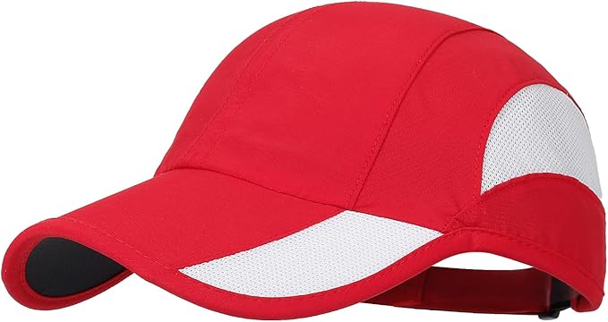 HH HOFNEN Quick Dry Baseball Cap Unstructured Running Cap Water-Resistant UPF 50+ Mesh Golf Sun Hats for Men Women