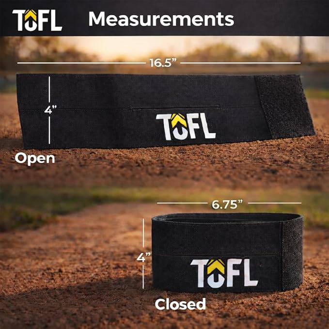 TOFL Baseball Glove Wrap Band for Mitt Shaping | Elastic Strap with Adjustable Closure for Pocket Forming & Storage | Youth & Adult Softball Mitt Care Accessory (Color & Quantity Options)