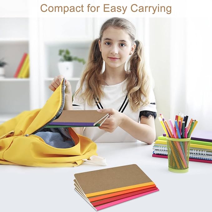 ZCZN 50 Pack Colorful Lined Notebooks Bulk, A5 Journals - Image 7