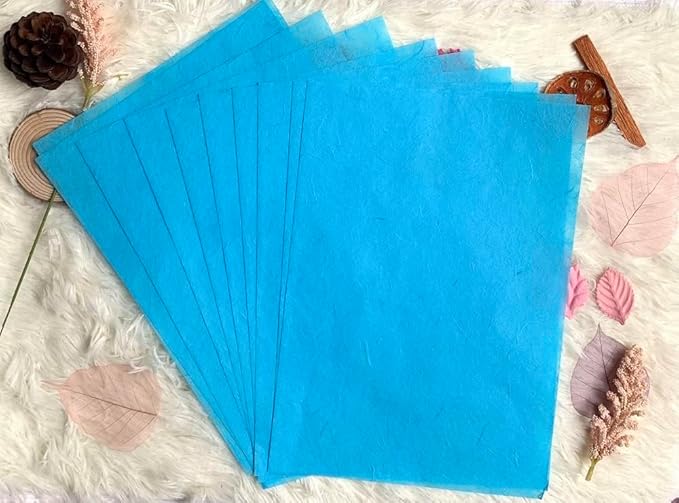 50 Sheets A4 Natural Fiber Mulberry Tree Mulberry Paper Sheets Art Tissue Washi - Image 7