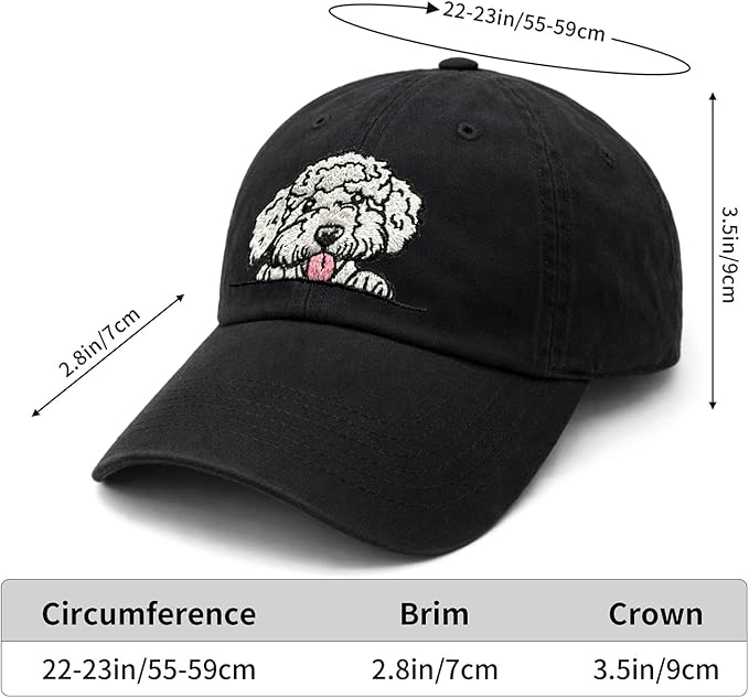 Pet Dog Lover Gifts,Embroidered Dog Baseball Hats for Men Women Dad Mom