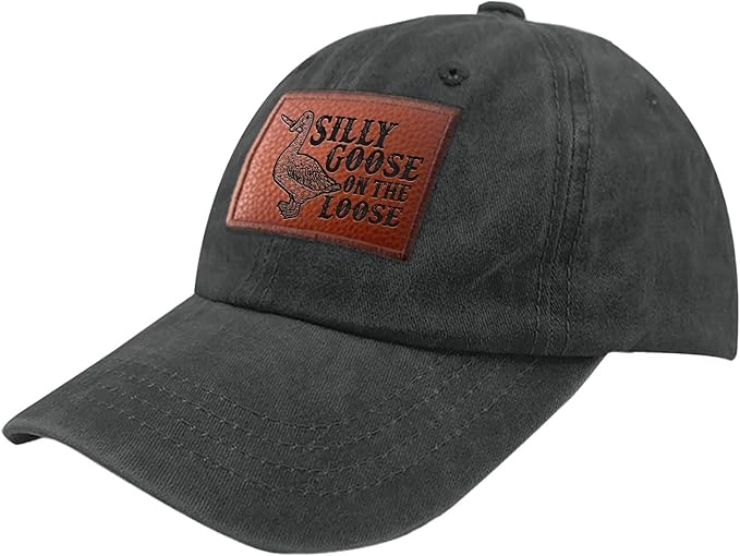 Funny Goose Hat Silly Goose On The Loose Hat Men Baseball Hats Funny Cap