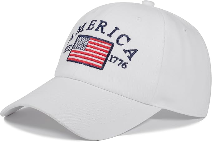 IIN American Flag Baseball Cap for Men Women Low Profile USA Army Tactical Operator Military Plain Dad Hat