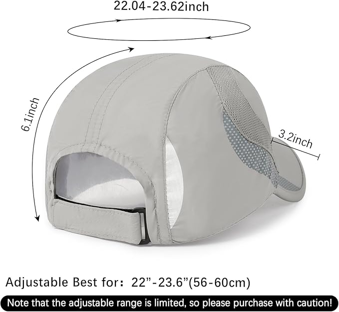 Running Hat Mesh Baseball Cap Unstructured Sports Cap Outdoors Sun Hat for Men Women