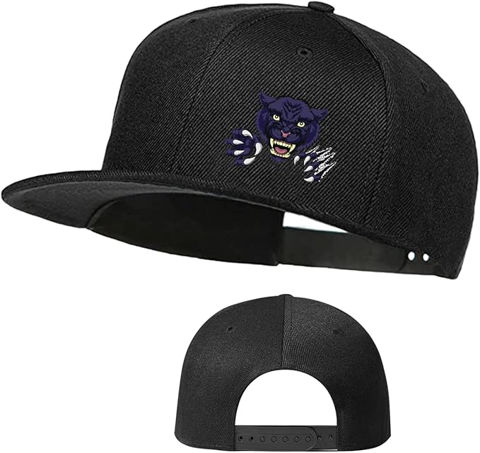 Skull Finger Flat Bill Hats for Men Black Mens Snapback Hat Baseball Cap Fitted Hat Rock N Roll Skeleton Hand Snap Backpack