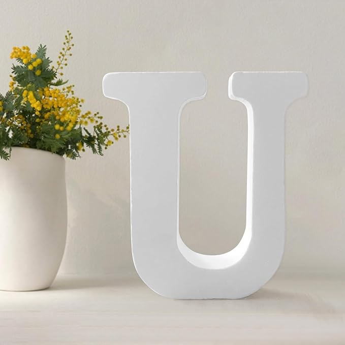 Wood Letters 4.3 Inch, Wooden Letters by UVEPBSMN