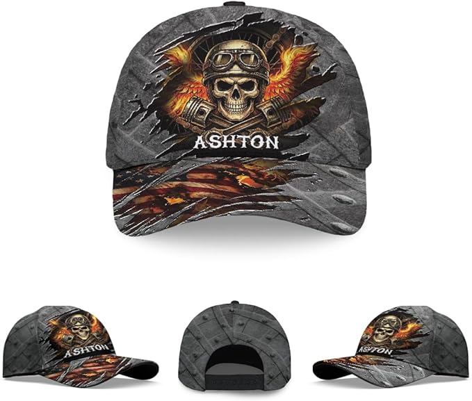 Baseball Cap for Men Women, Skull Cap for Men, Skeleton Gothic Horror Adjustable Strap Sports Soft Caps Outdoor