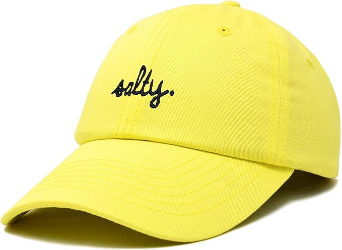 DALIX Salty Embroidered Cotton Beach Baseball Cap Adjustable Dad Hat Womens