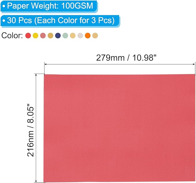 PATIKIL 30 Sheets Vellum Paper 8.5x11inches, Printable Translucent Paper 100GSM - Image 2