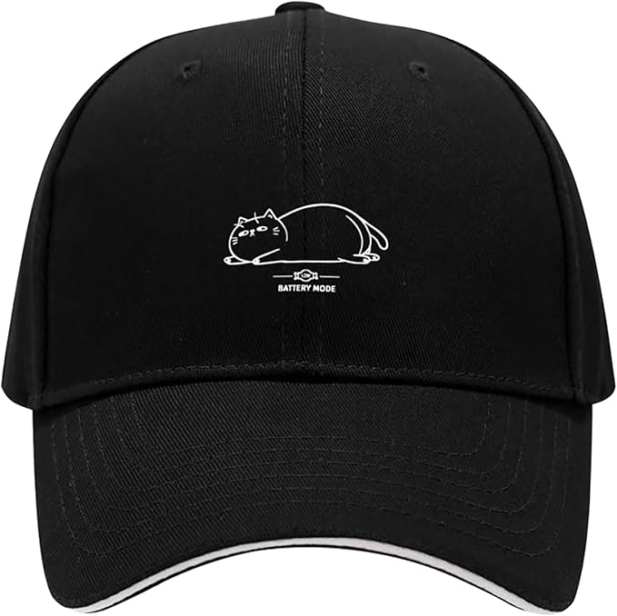 Embroidered Baseball Cap for Men Women, Breathable Cotton Adjustable Hat, Various Patterns for Casual Daily Outfits