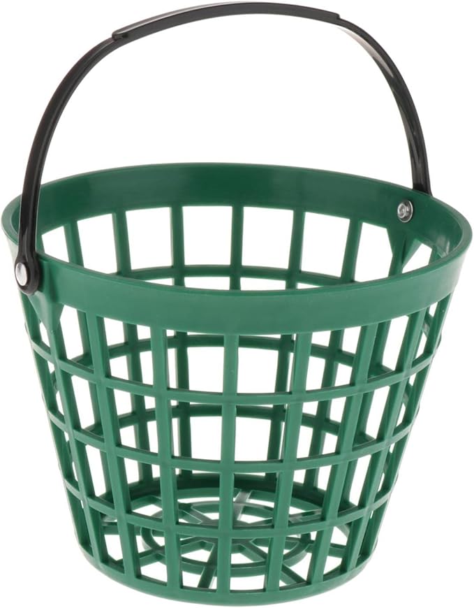 SM SunniMix Unbreakable Golf Ball Basket, Golfball Container with Handle Ball Holder Contains 25/50/100 Balls Range Accessories