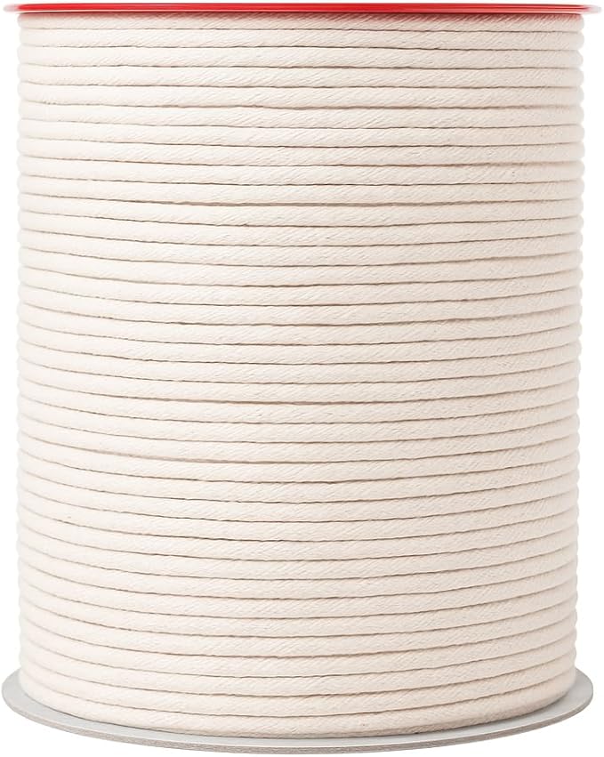 Mandala Crafts 2mm 109 Yards Ivory Cotton Waxed Cord by MandalaCrafts
