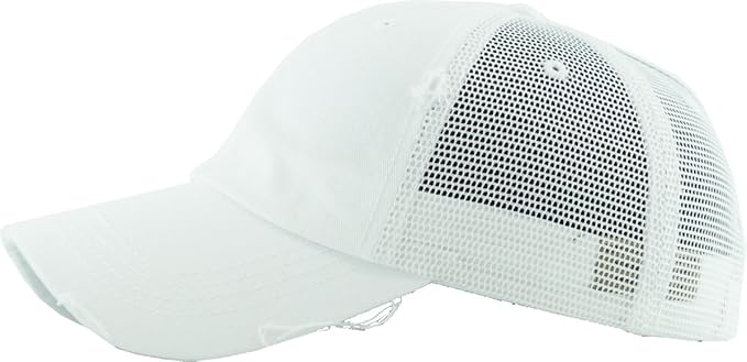 Classic Plain Ponytail Messy High Bun Headwear Adjustable Cotton Trucker Mesh Glitter Hat Baseball Cap
