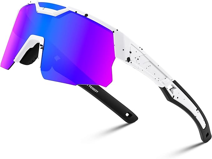 FEISEDY Kids Sunglasses Youth Baseball Sun Glasses, UV400 Sports Teens Cycling Shades for Boys Girls Age 8-16 B0048
