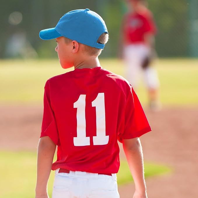 Shyyween Kids Baseball Caps Youth Adjustable Plain Baseball Hats Cotton Blank Hats Bulk for Girls Boys Sport Team