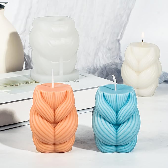 Spiral Candle Mold Spiral Cylinder Mold Pillar Candle Mold Soap Mold Clay Mold - Image 2
