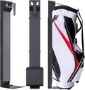 Golf Bag Wall Mount,Golf Bag Holder for Garage,Golf Bag Storage Rack,Golf Bag Organizer for Garage,Golf Bag Stand for Home Basement,Height Adjustable,Great Gilf for Golf Enthusiasts, Black
