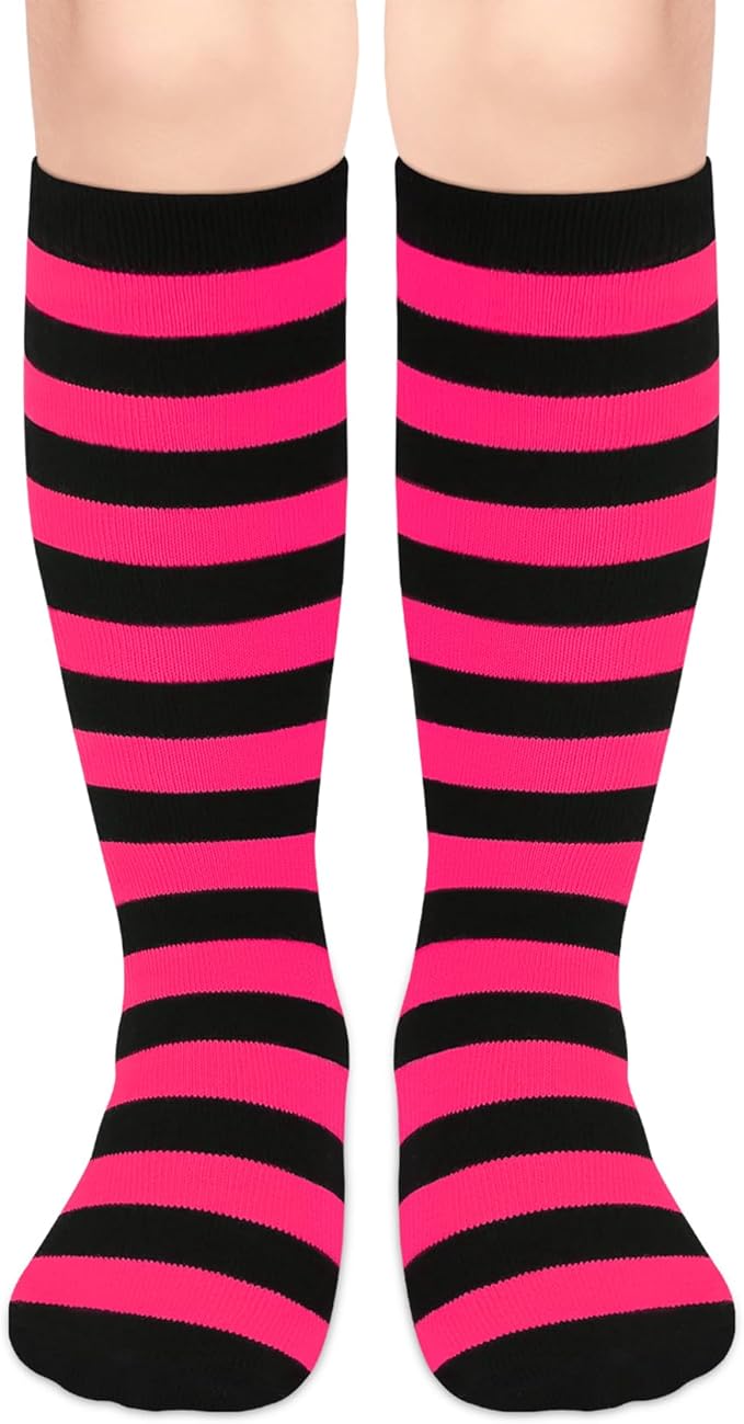 Olreco 1 Pack Toddler Kids Youth Soccer Socks Girls Boys Baseball Socks Youth Knee High Softball Football Accessories Cotton