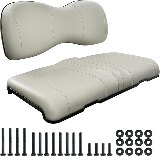 Golf Cart Front Seat Bottom and Back Rest Cushion Assembly Kit Replacement for Yamaha G29/Drive 2007-2016