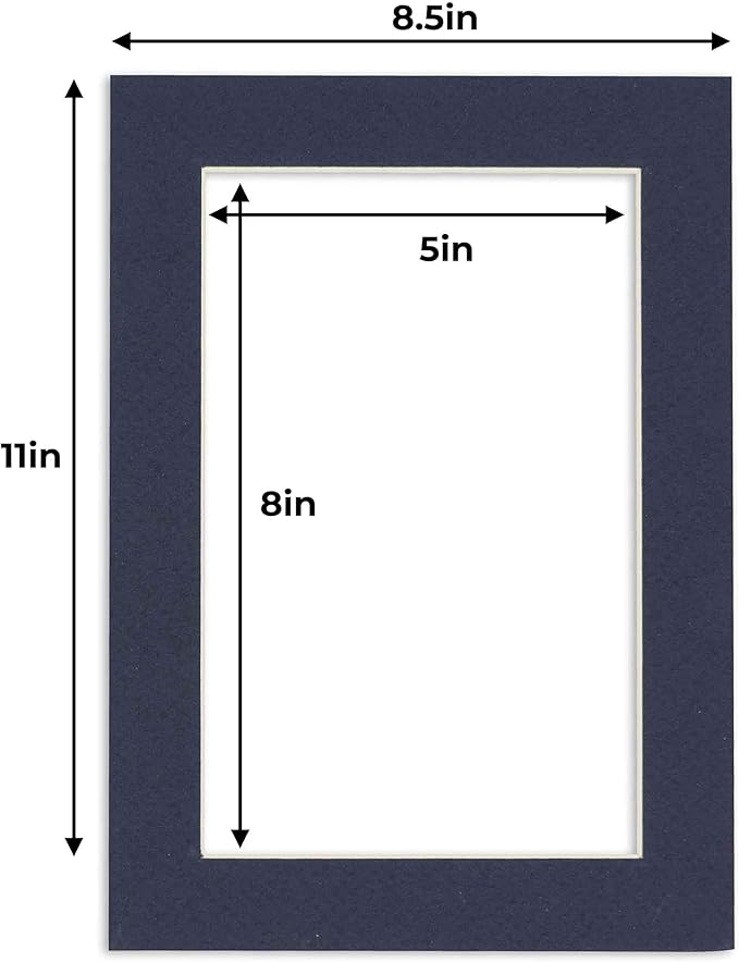 5.5x8.5 Mat for 8.5x11 Frame - Image 3