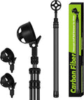 9Ft Golf Ball Retriever Telescopic, Carbon Fiber Golf Ball Picker Upper for Water, Lightweight & Durable Golf Ball Grabber with 2 Claw Sucker Tool, Golf Accessories Gifts for Men Women