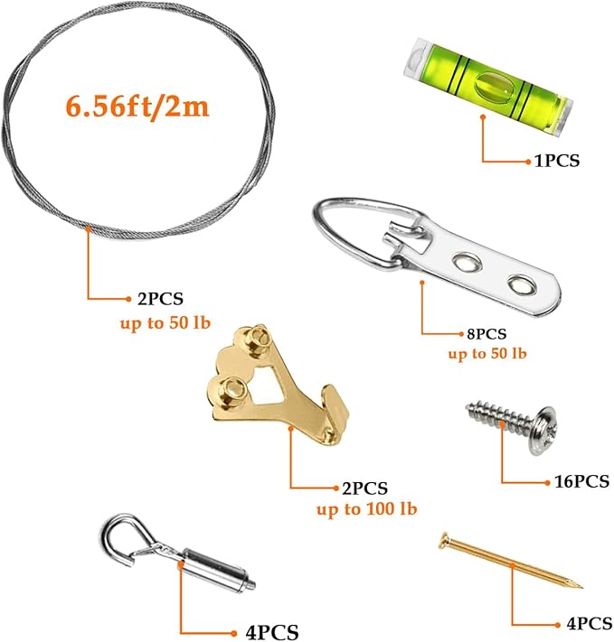 SDTC Tech Adjustable Picture Hanging Wire Kit 2m x 1.5mm Stainless Steel Wire - Image 4