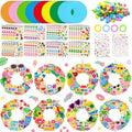 Hollowfly 48 Sets Summer Wreath Craft Kits DIY Paper Hanging Ornaments