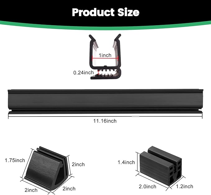 iLSKW Golf Cart Windshield Retaining Clips Kit for Club Car DS (2000.5 to Present) Fit 1"x1" Tube Include Windshield Sash Clips, Windshield Retaining Clips, Windshield Bottom Kit