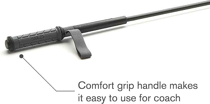SKLZ Hitting Stick Batting Swing Trainer for Baseball and Softball, One-on-One Coaching Tool for Ball Contact, Hand-Eye Coordination, and Bat Speed