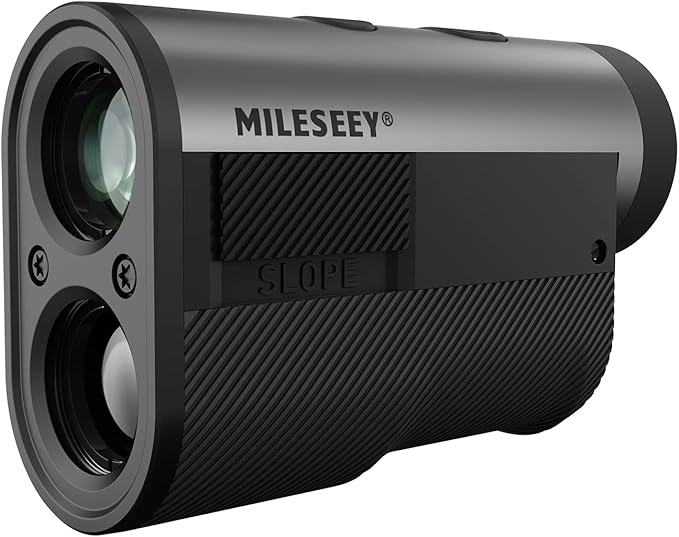 Mileseey GPF12 Golf Rangefinder with Slope - 1100 Yards Laser Range Finder with 7.5° Wide View, Golf Scope Distance Finder 6X Magnification 0.1s Flag Pole Locking Vibration USB C Rechargeable