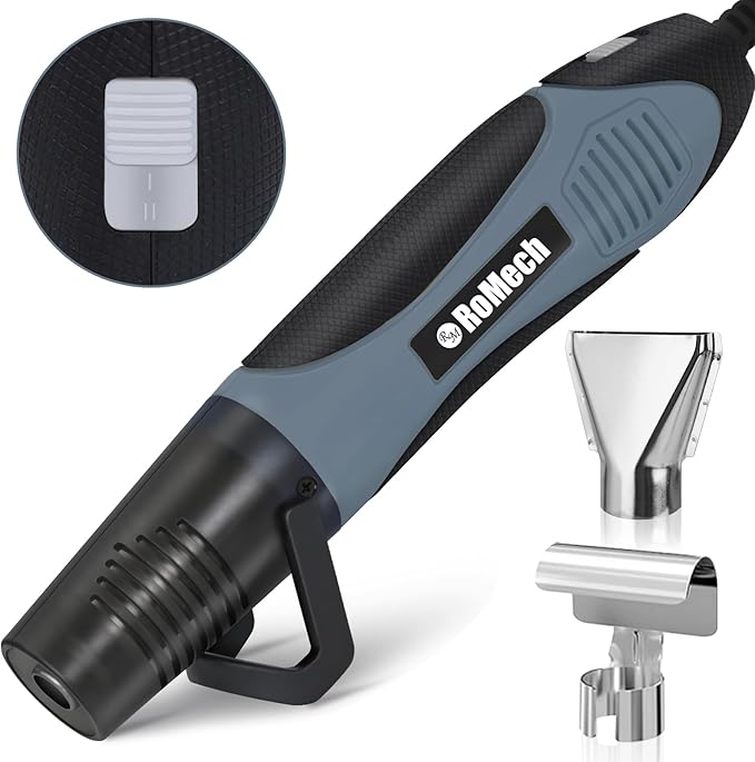 ROMECH 350W Heat Gun with 2 Nozzles, Dual Temp Heat Gun 400°F-660°F, Fast Heat by RoMech