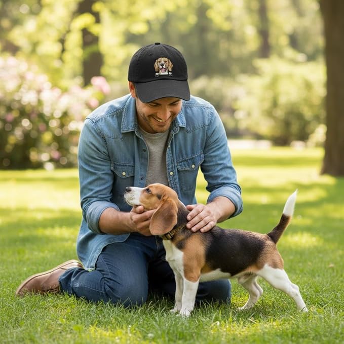 Pet Dog Lover Gifts,Embroidered Dog Baseball Hats for Men Women Dad Mom