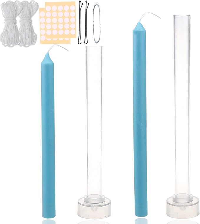 MILIVIXAY 2PCS Taper Candle Molds by MILIVIXAY