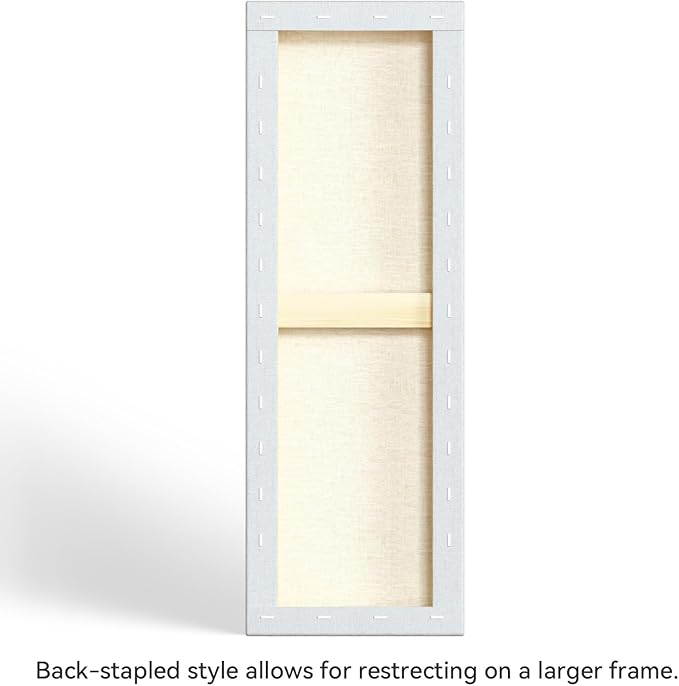 PHOENIX 8x24 Inch 3 Pack Gallery Canvas -1.5 in Thick Long Skinny Canvases - Image 3